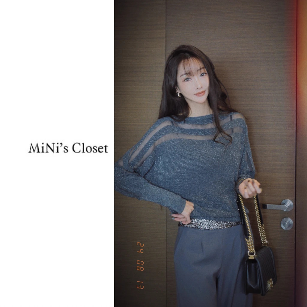 【MiNi推荐】秋季显瘦时尚计师款气质长袖针织毛衣上衣女JD0212