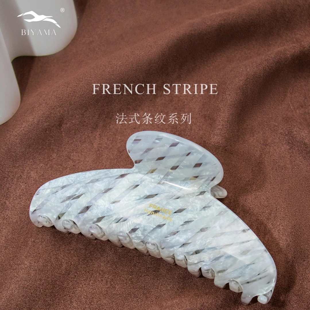 【卡娅家】2025春季新品法式优雅复古百搭醋酸经典贝壳白鲨鱼夹抓夹