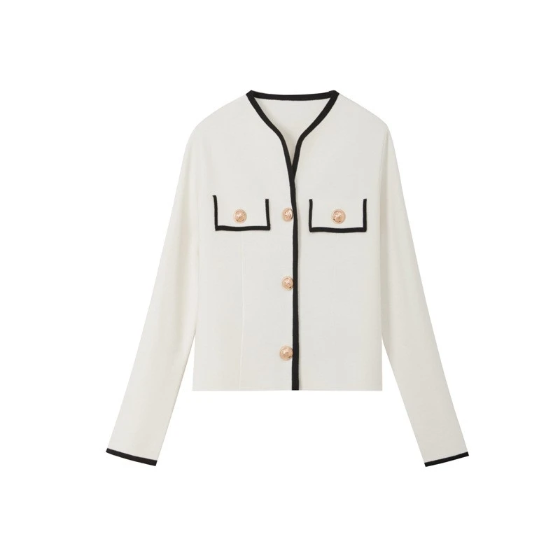 【XINNIAO】小香风针织外套女上衣短款针织衫