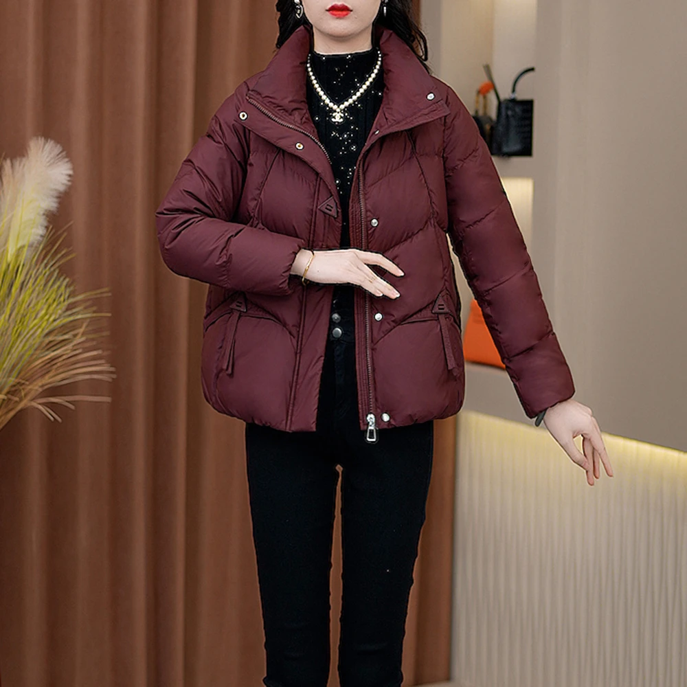 冬季新款减龄气质时尚白鸭绒羽绒服S-116