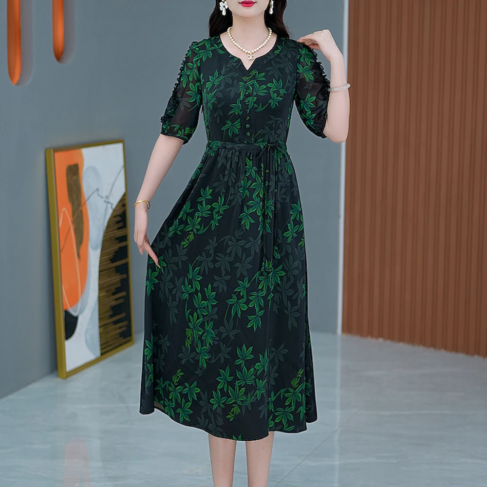 【FR定制】夏季新款洋气气质时尚减龄女装连衣裙S-98