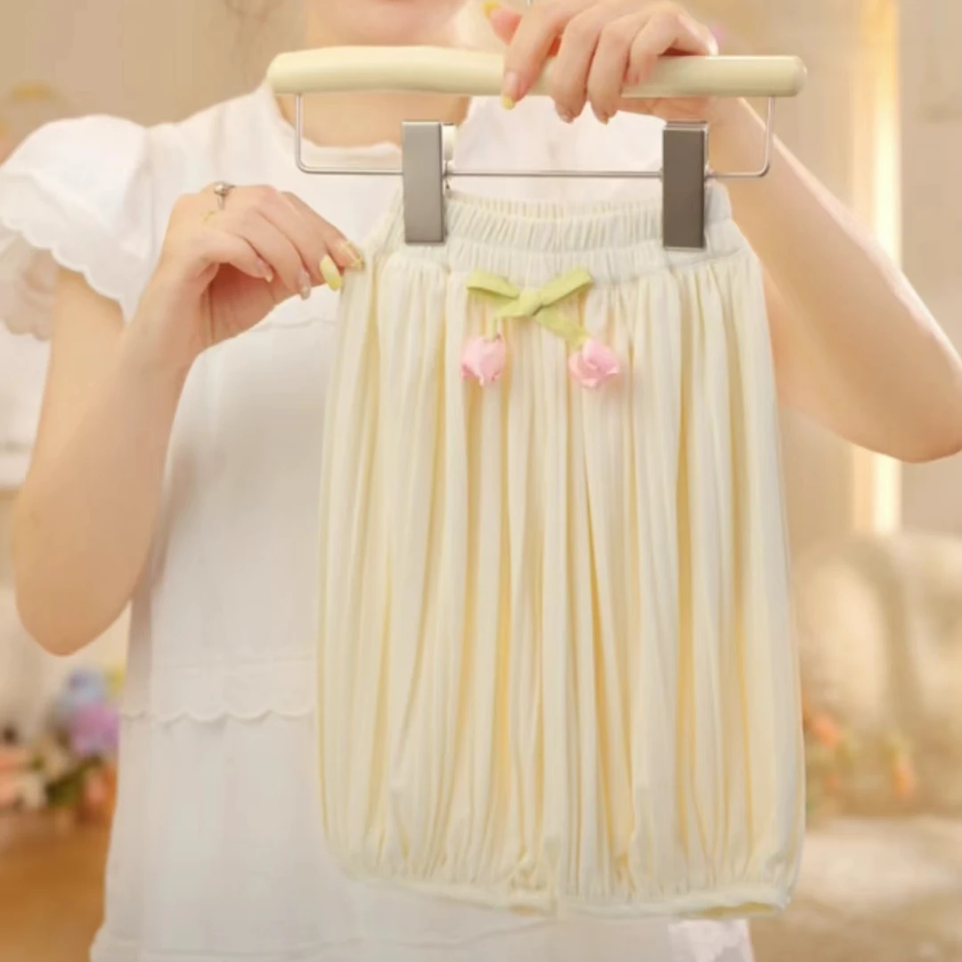 【040】2024年夏季新款米色女小童郁金香凉凉裤