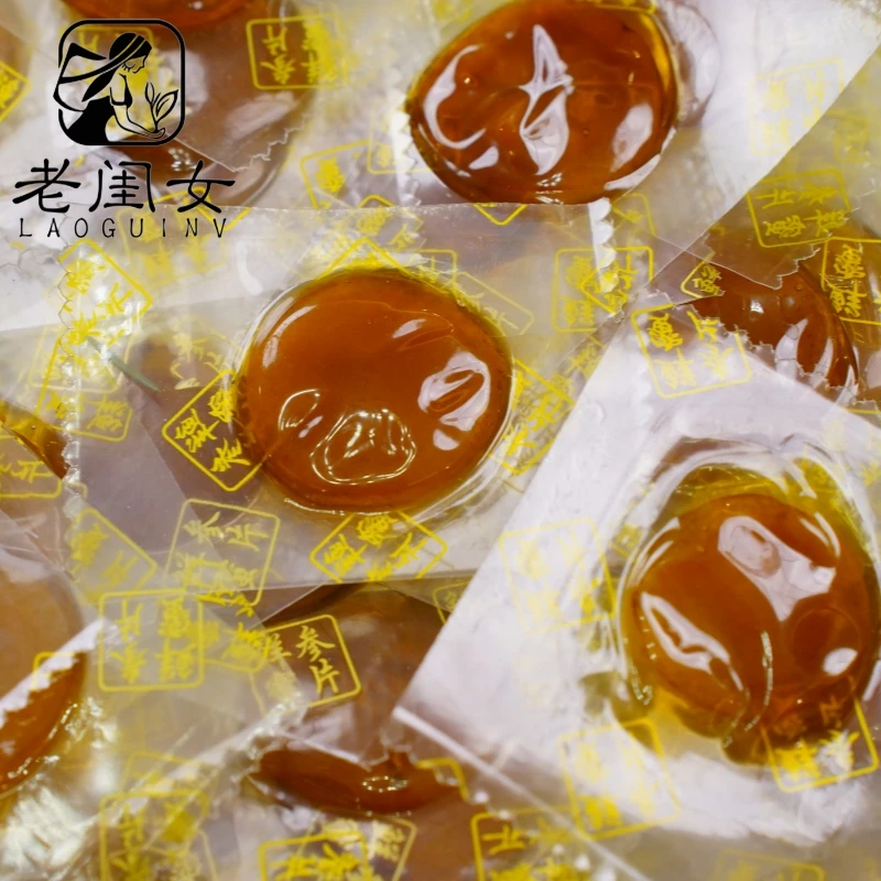 食北集【老闺女】长白山人参蜜片250g开袋即食 鲜参人参切片