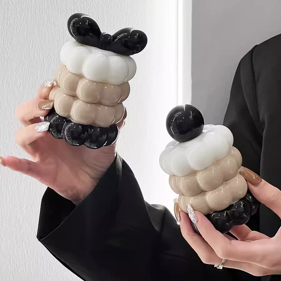 轻奢塑料牙签盒家用客厅牙签罐新款棉签罐高级个性创意牙签筒摆件