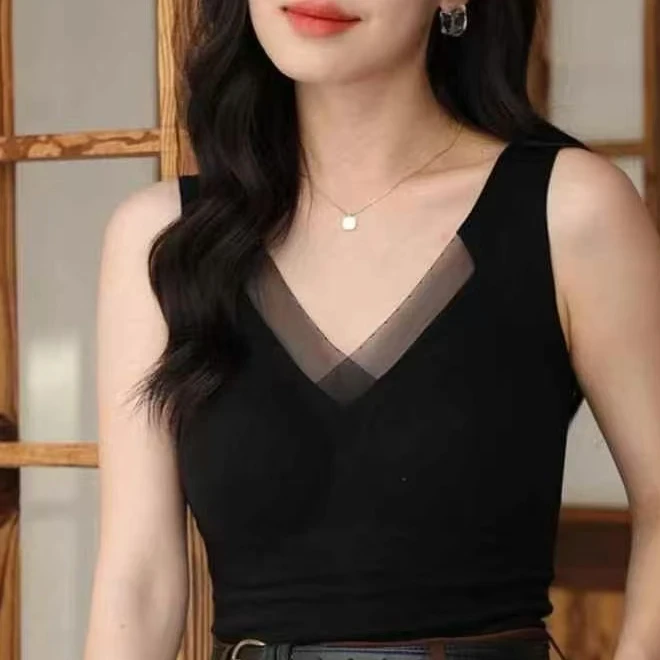 倩倩石墨烯保暖百搭无痕背心上衣秋冬打底保暖背心