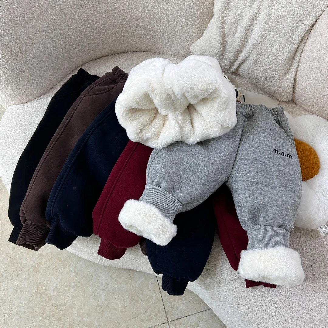 【一条过冬抗寒-15度】儿童加厚棉裤男女童冬季保暖卫裤棉裤束脚裤