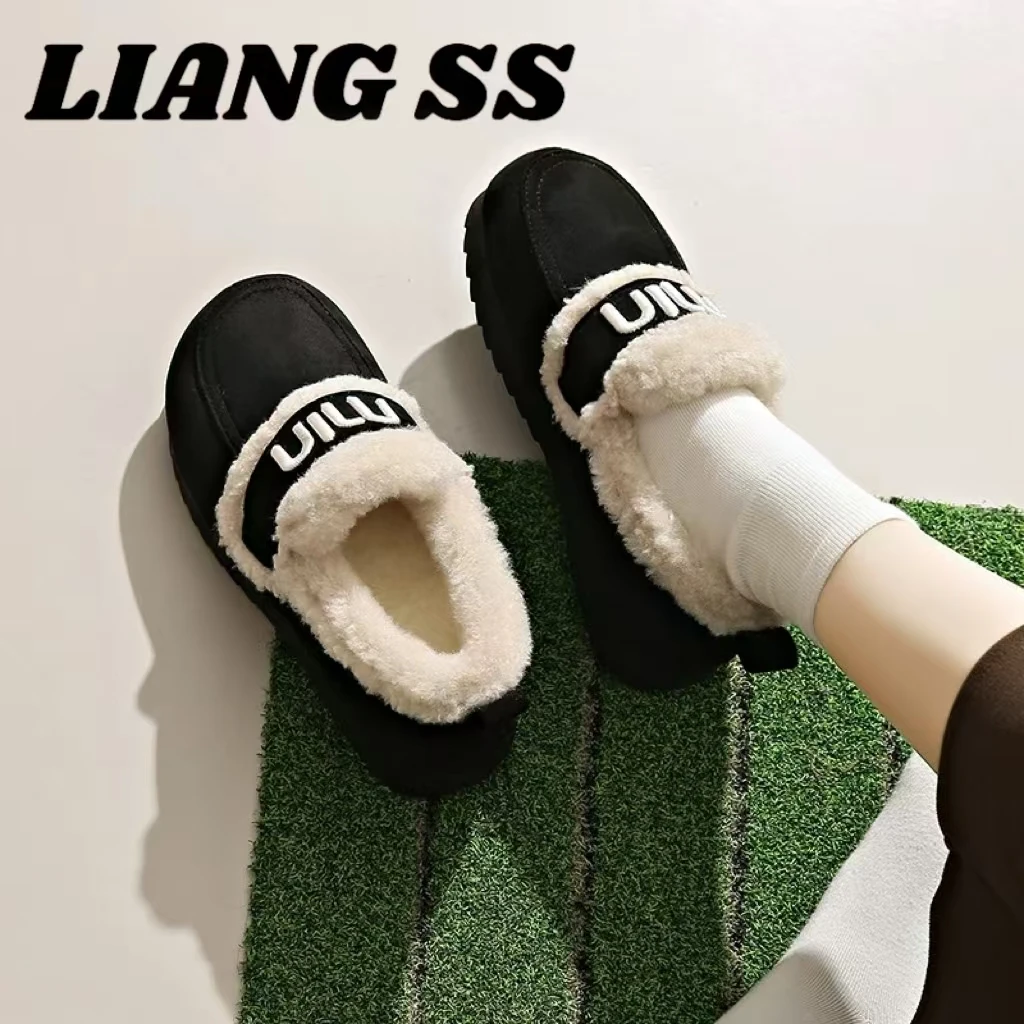 魔术贴羊羔毛-百搭时尚单鞋【收到货有浮毛属于正常现象】-r092-B