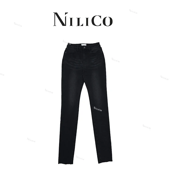 NILICO【丹宁小黑牛】时尚百搭潮流修身显瘦休闲舒适简约牛仔裤1016