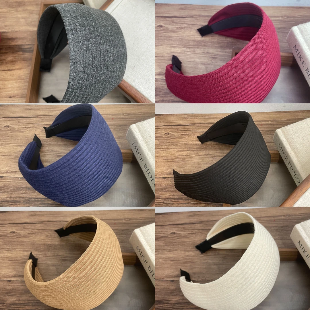 无品牌【弧度美学】时尚法式复古高颅顶坑边发箍