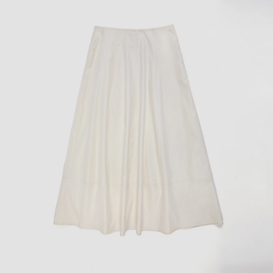 NILICO【冰清玉洁】气质高腰A字半身裙莫奈花园风时尚百搭轻奢女装