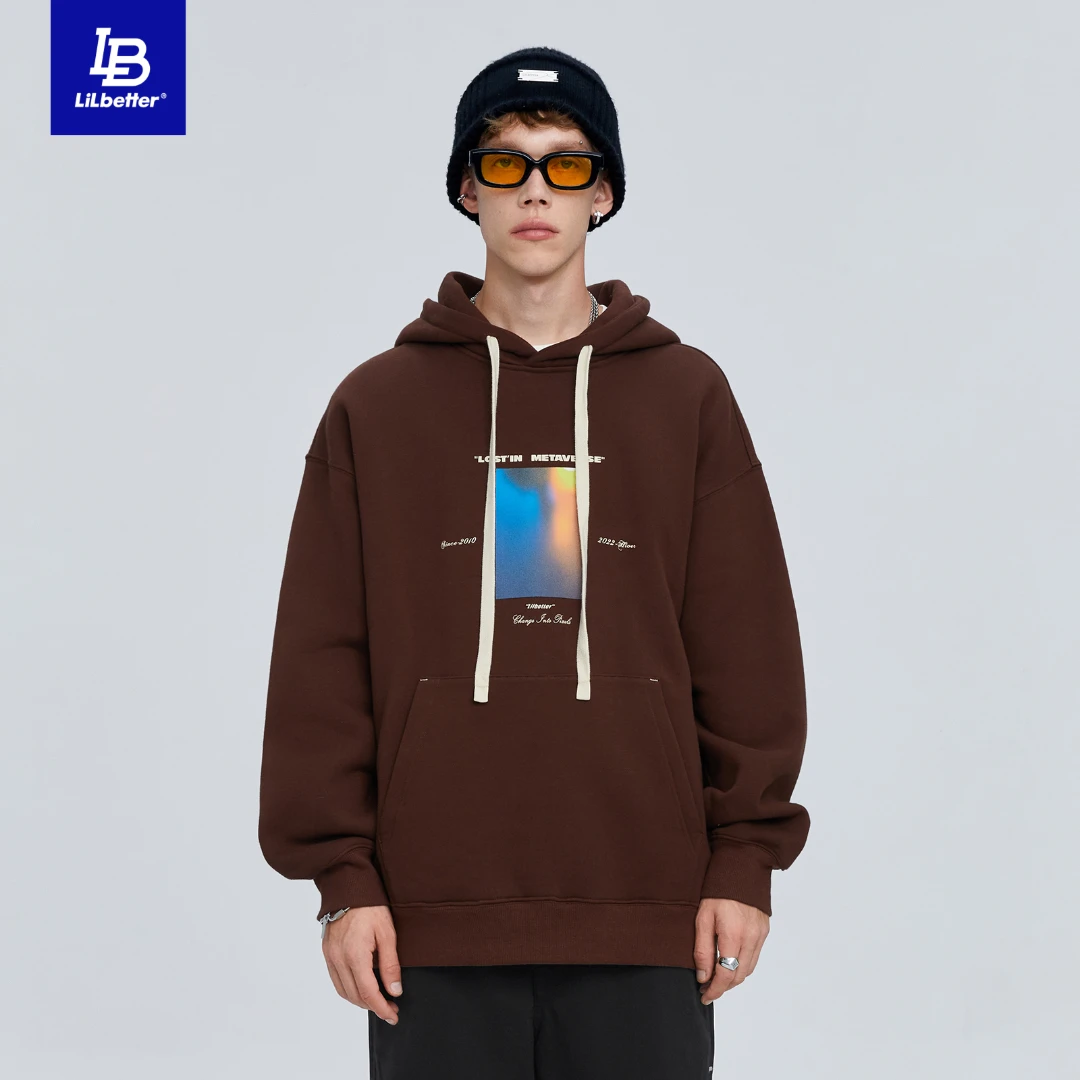 LiLbetter美式卫衣男潮ins连帽帅气套头衫运动长袖男装秋季上衣潮