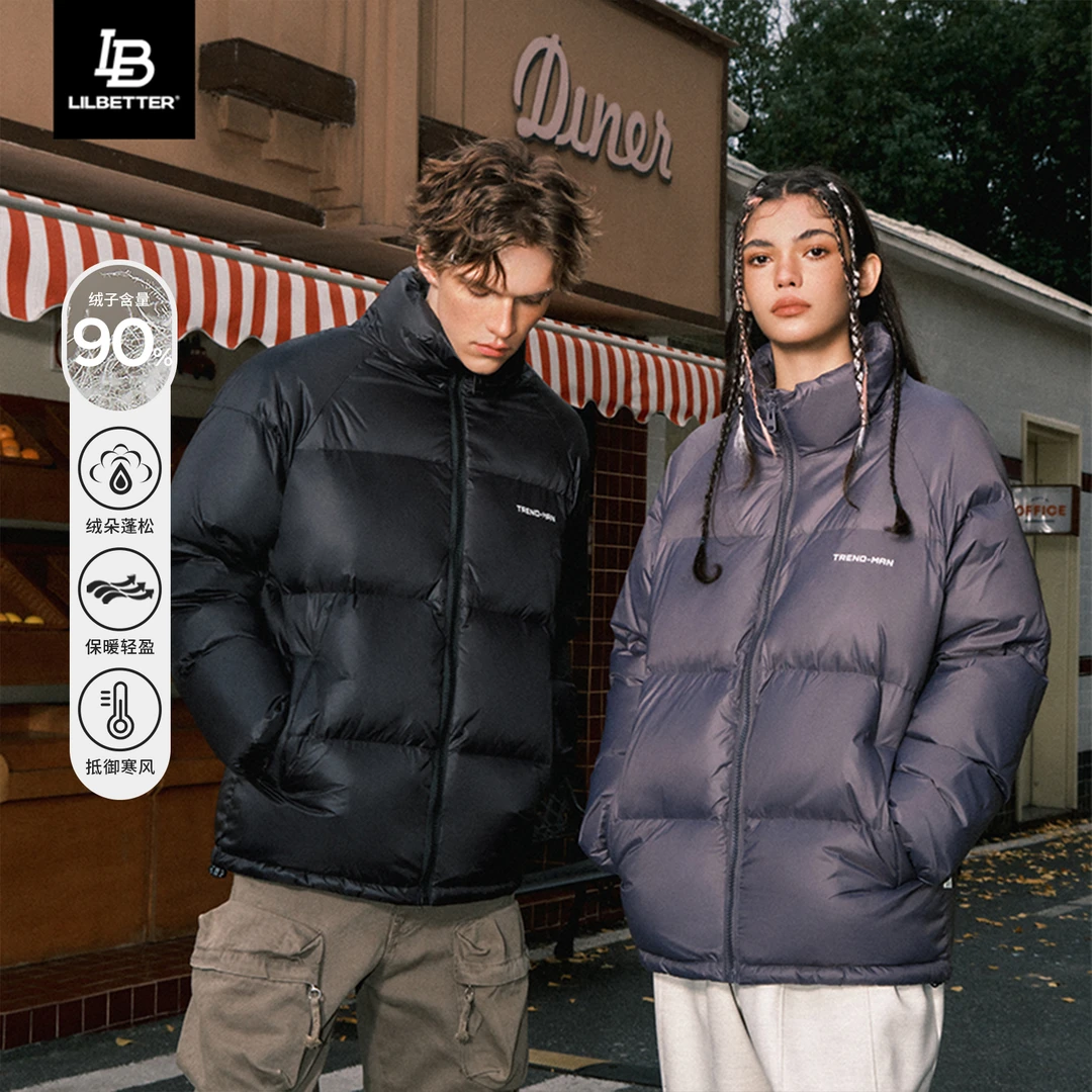 Lilbetter三防羽绒服2023冬季新款夹克美式潮流保暖情侣外套lb