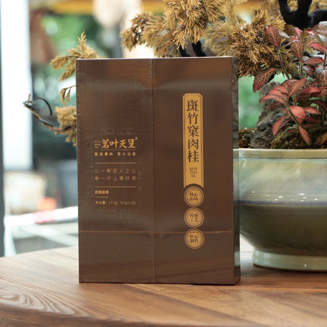 茗叶天呈斑竹窠肉桂17.6克2泡礼盒装福建武夷山岩茶肉桂乌龙茶