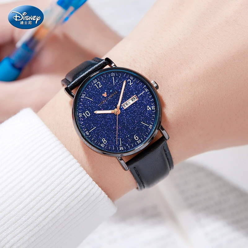 迪士尼手表男学生初中高考试专用2025新款高中生学生机械男孩