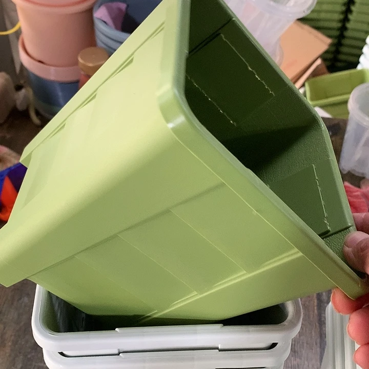 红陶20CM（含）-50CM（不含）16口果绿方无托6个