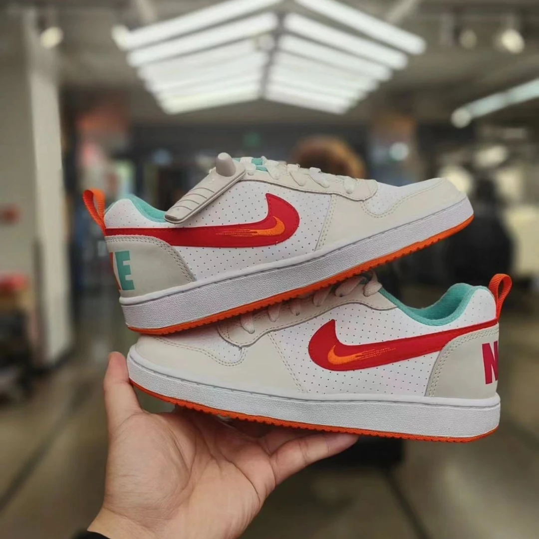 Nike/耐克 Court Borough Low GS 白红运动休闲板鞋 FD4635-161