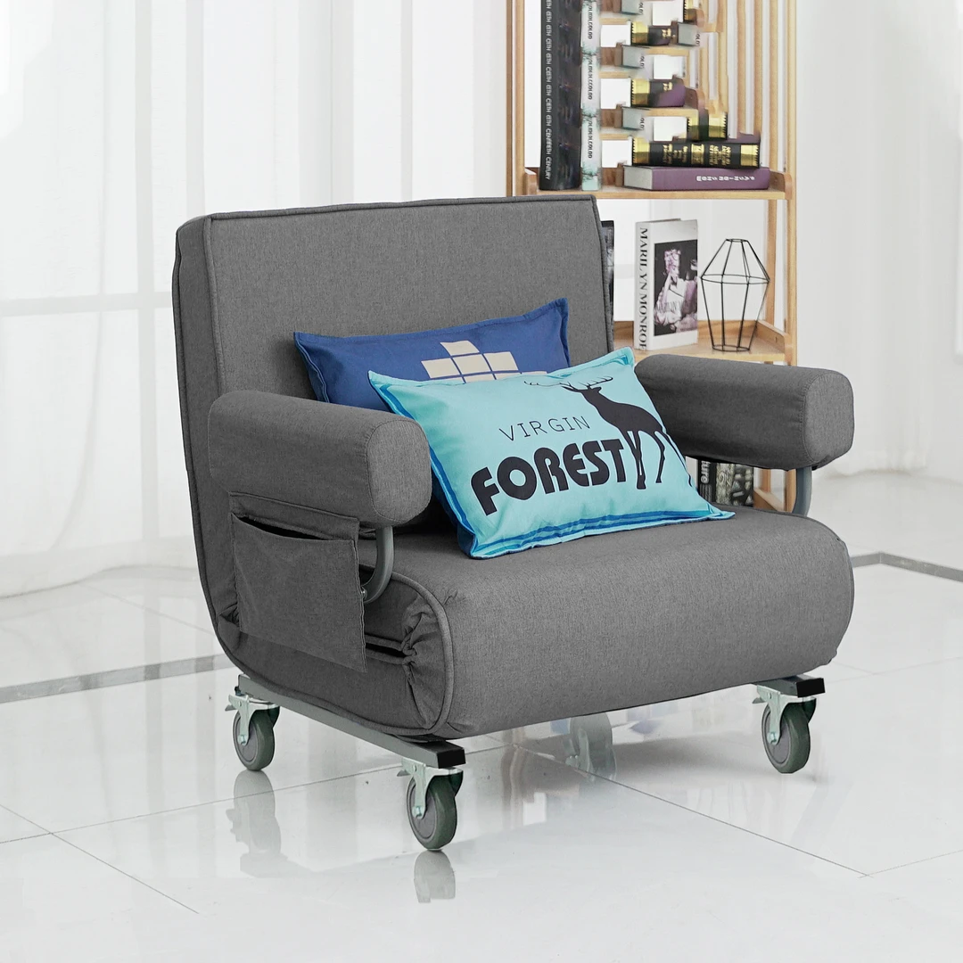 刹车轮可移动沙发床床前小户型办公午休单人现代简约家用懒人沙发