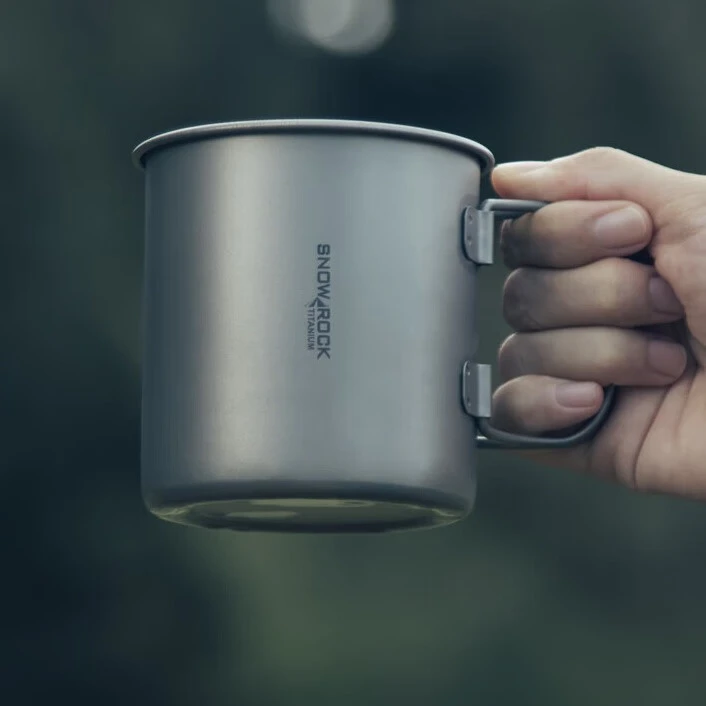 钛水杯马克杯户外野营露营旅行轻便可折叠纯钛马克杯