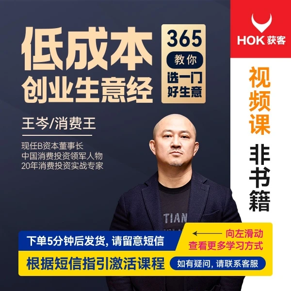 【官方正版】王岑《低成本创业生意经》企业管理精品视频课