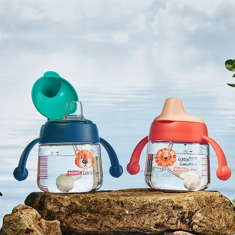 日康鸭嘴水杯180ml(混发)婴幼儿宝宝鸭嘴水杯学饮杯