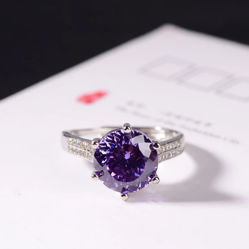 【普罗旺斯的浪漫花园】流光紫戒指ZZJ09