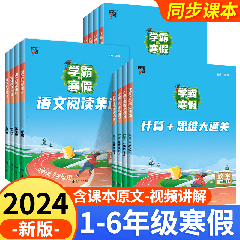 2024学霸的寒假衔接作业一二3三4四五六年级上下册人教通用版语文