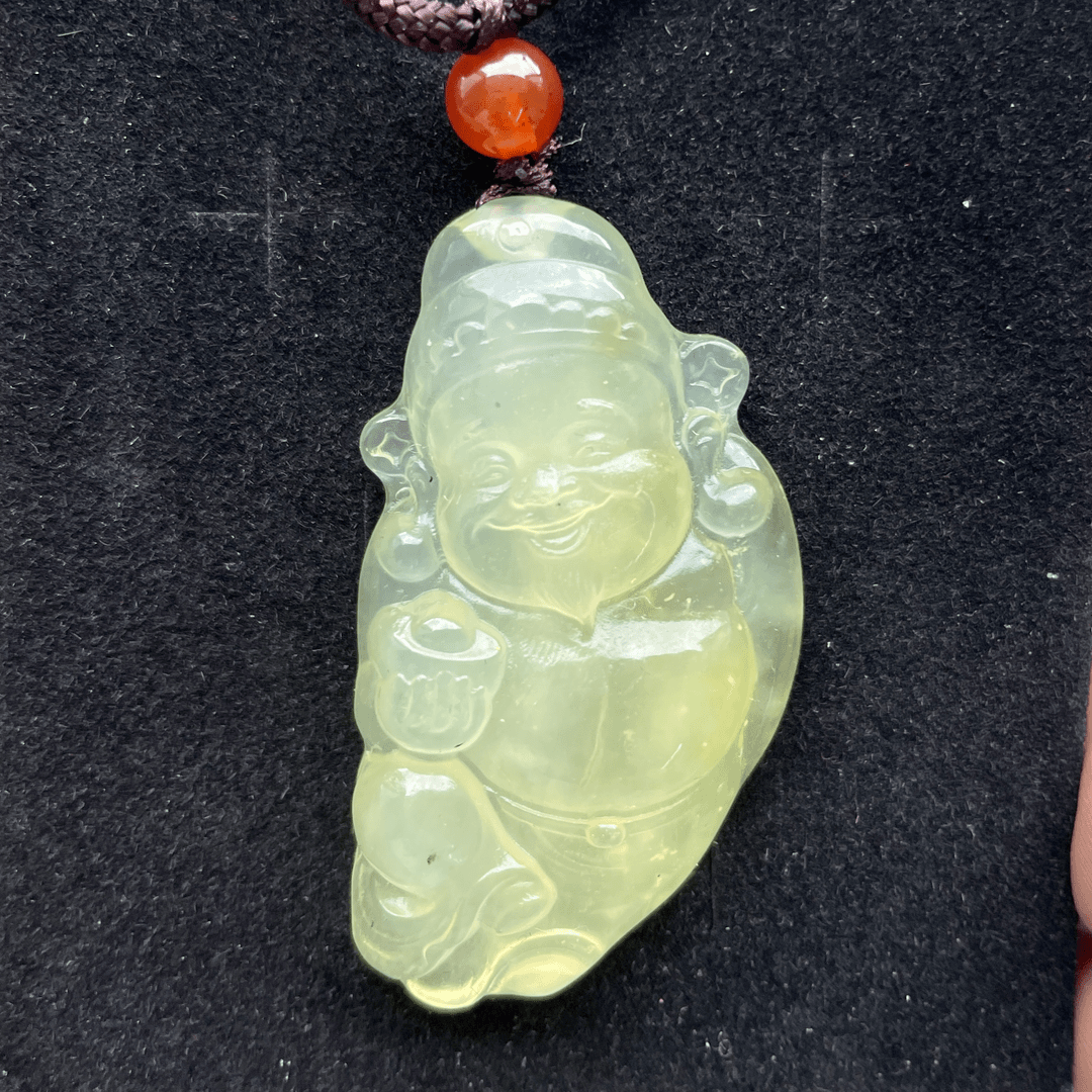 【甄总福利】蛇纹石玉…未镶嵌财神吊坠…多样性发货…定制随机发一…