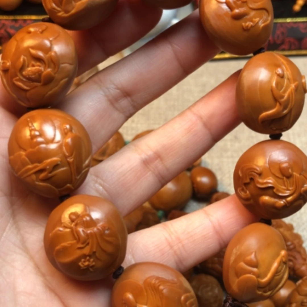 【闪购商品】木质核雕忧**子