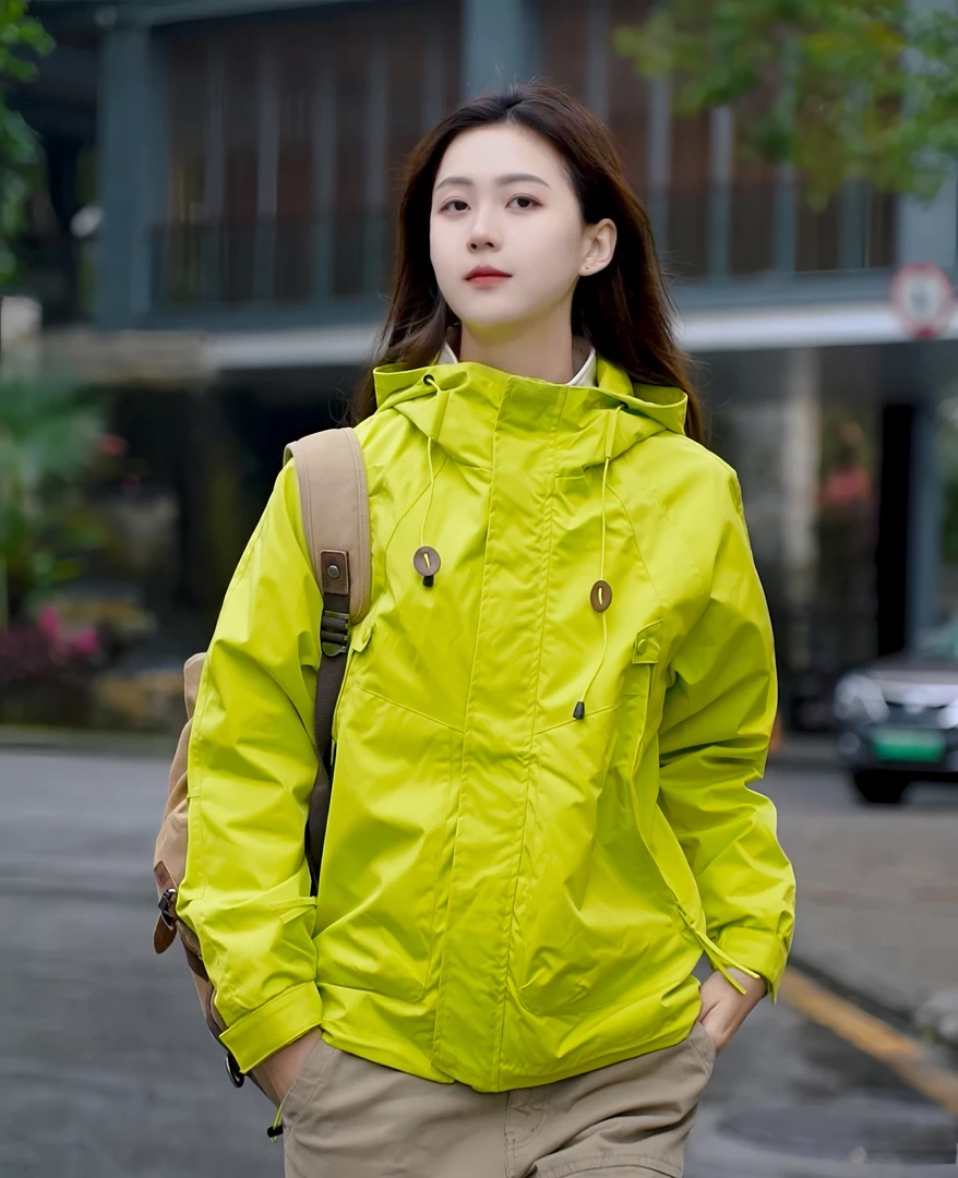 美式三防冲锋衣痞帅户外潮流防风科技连帽夹克