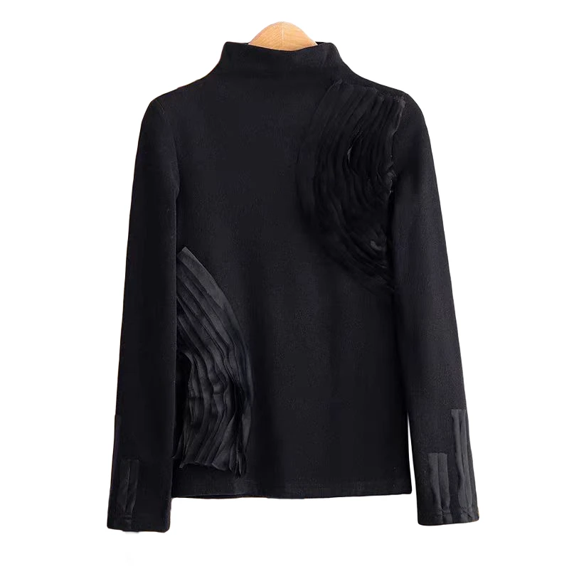 【澜墨儿】云梦间高领毛衣打底时尚百搭针织衫