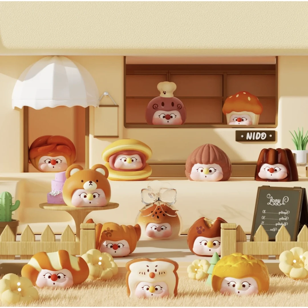 （小瓜-拆盒）TIMID NIDO墩墩面包屋系列Mini盲盒公仔手办