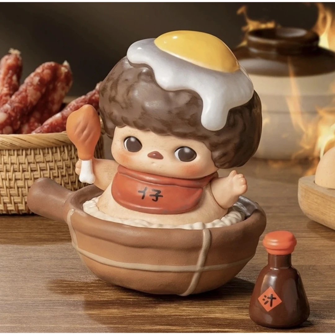 （拆盒）精灵美食系列潮玩盲盒手办