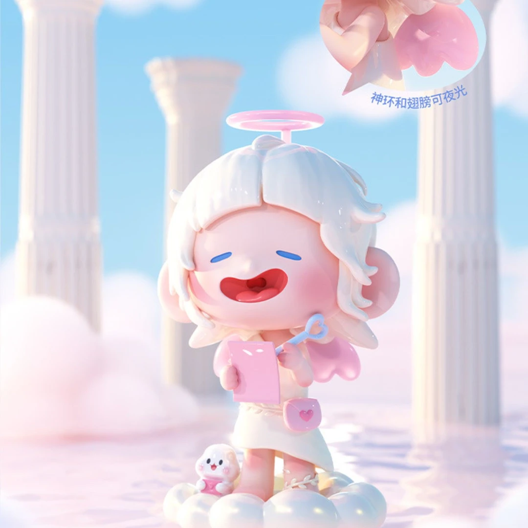 (拆盒)懒懒的粉色梦境潮玩盲盒手办