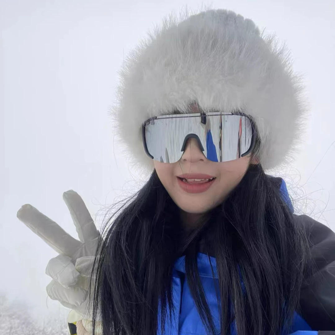 滑雪登山爬山护目镜户外运动公路骑行防风眼镜复古男女超大框墨镜