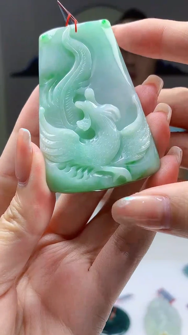 【闪购商品】定制翡翠未镶嵌毛货挂件9-4852zm