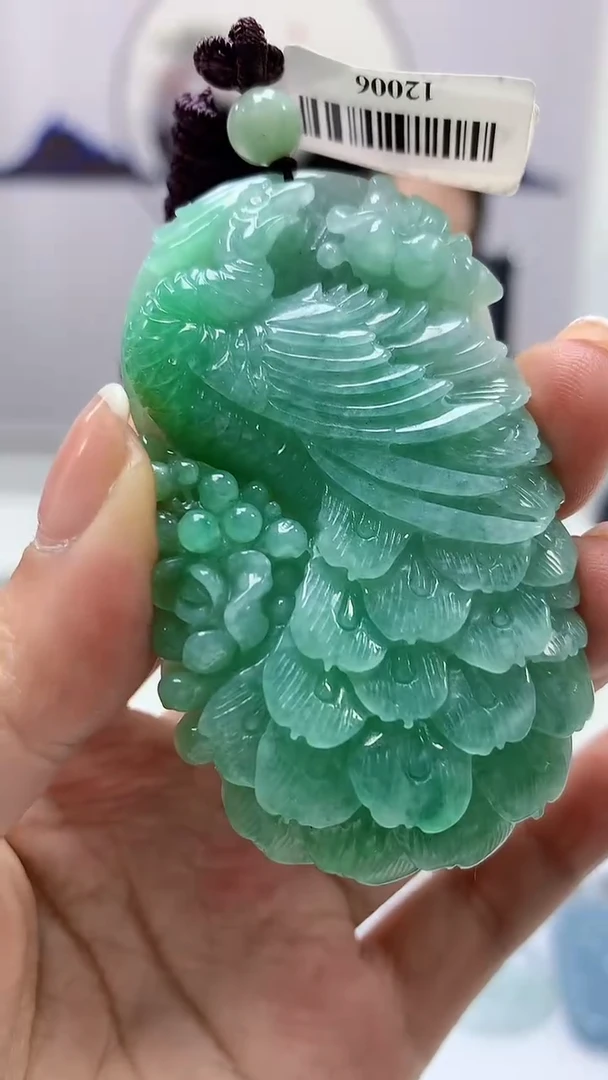 【闪购商品】定制翡翠未镶嵌3123ms-毛货140凤凰