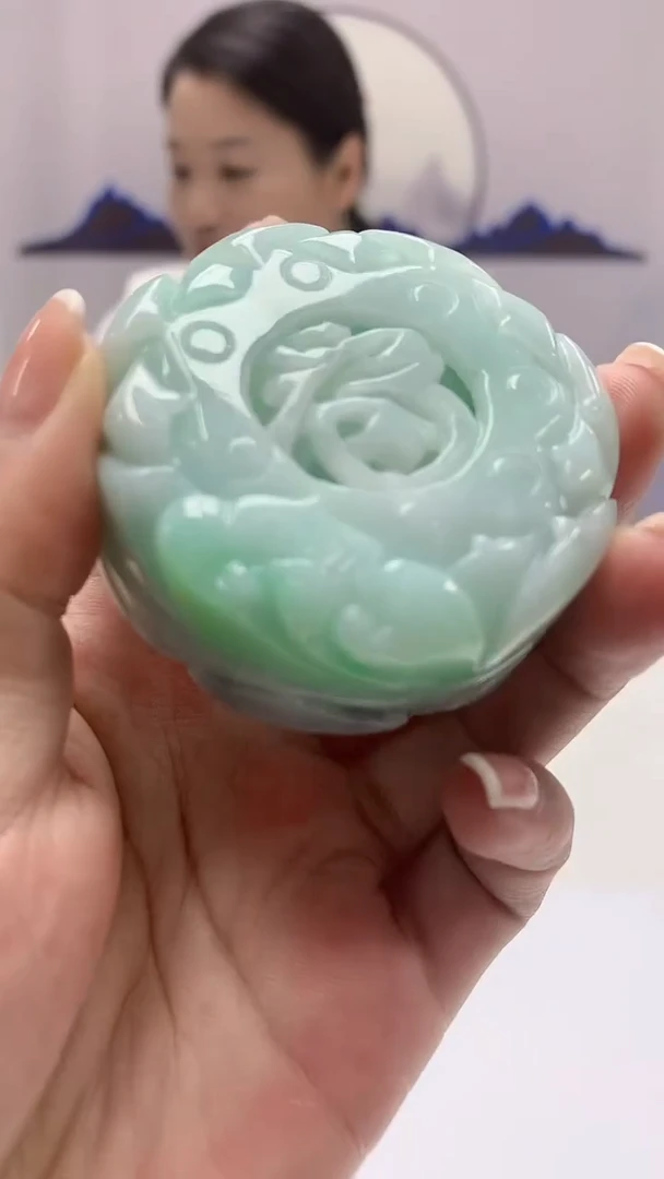 【闪购商品】定制翡翠未镶嵌4902ms-毛货110香插