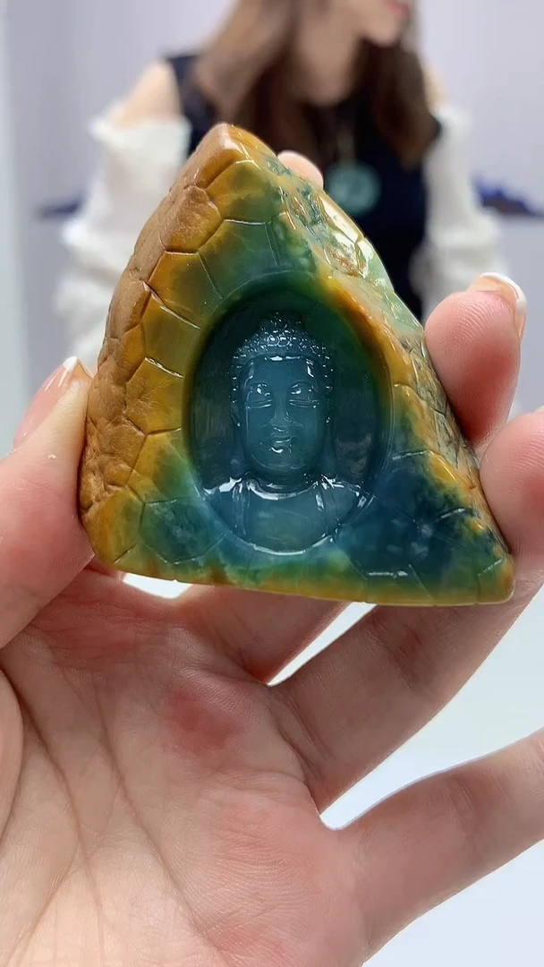 【闪购商品】定制翡翠未镶嵌4852ms-毛货140佛