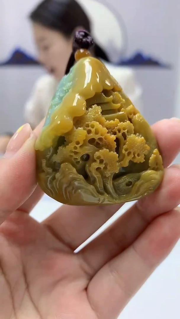 【闪购商品】定制翡翠未镶嵌4902ms-毛货101山水
