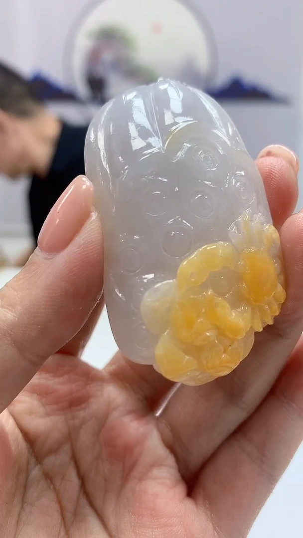 【闪购商品】定制翡翠未镶嵌4829ms-毛货133螃蟹