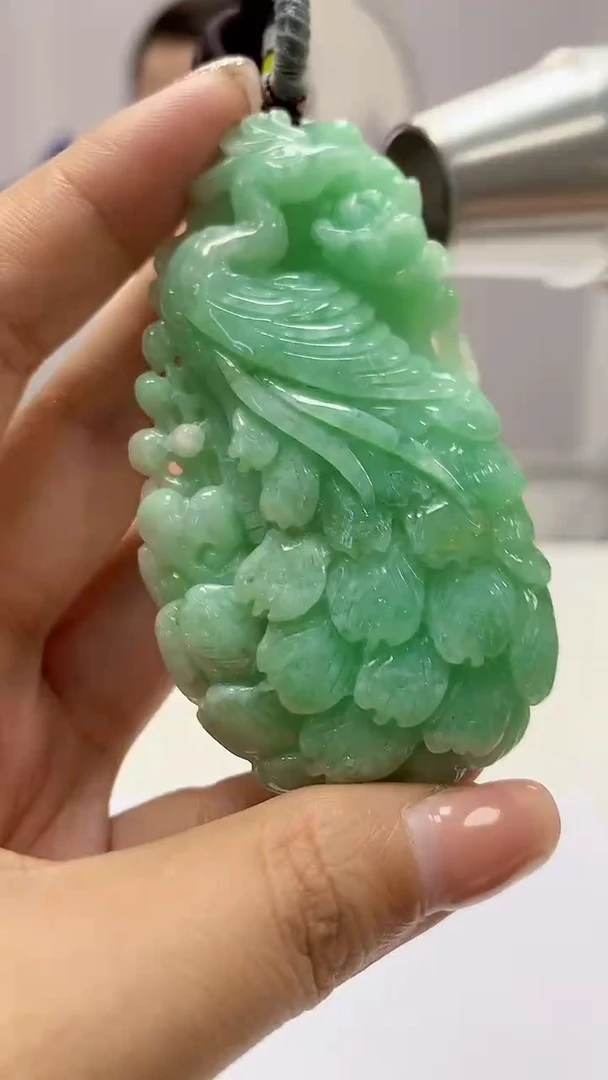 【闪购商品】定制翡翠未镶嵌4902ms-毛货76凤凰