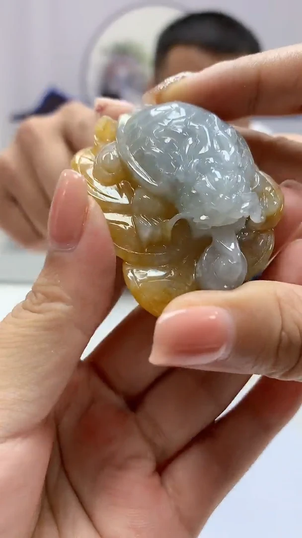 【闪购商品】定制翡翠未镶嵌4898ms-毛货87龙龟