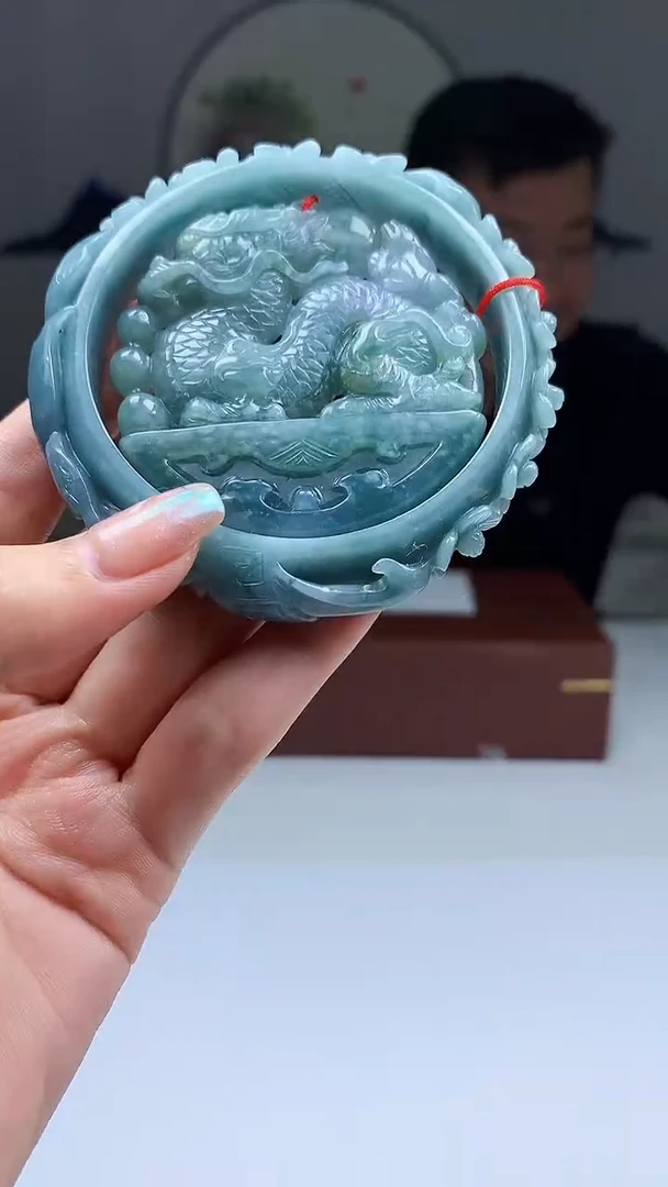 【闪购商品】定制翡翠未镶嵌毛货套镯93（61圈）-5125zm