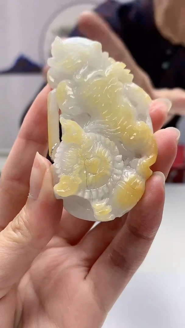 【闪购商品】定制翡翠未镶嵌5116zm-毛货挂件80