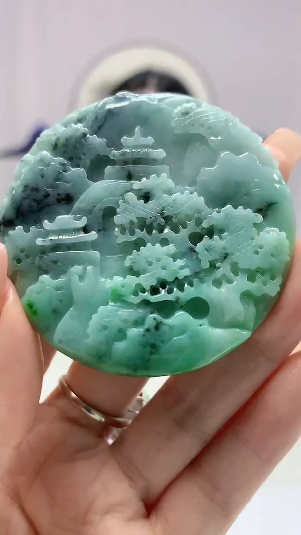 【闪购商品】定制翡翠未镶嵌0405DD-毛货吊坠33
