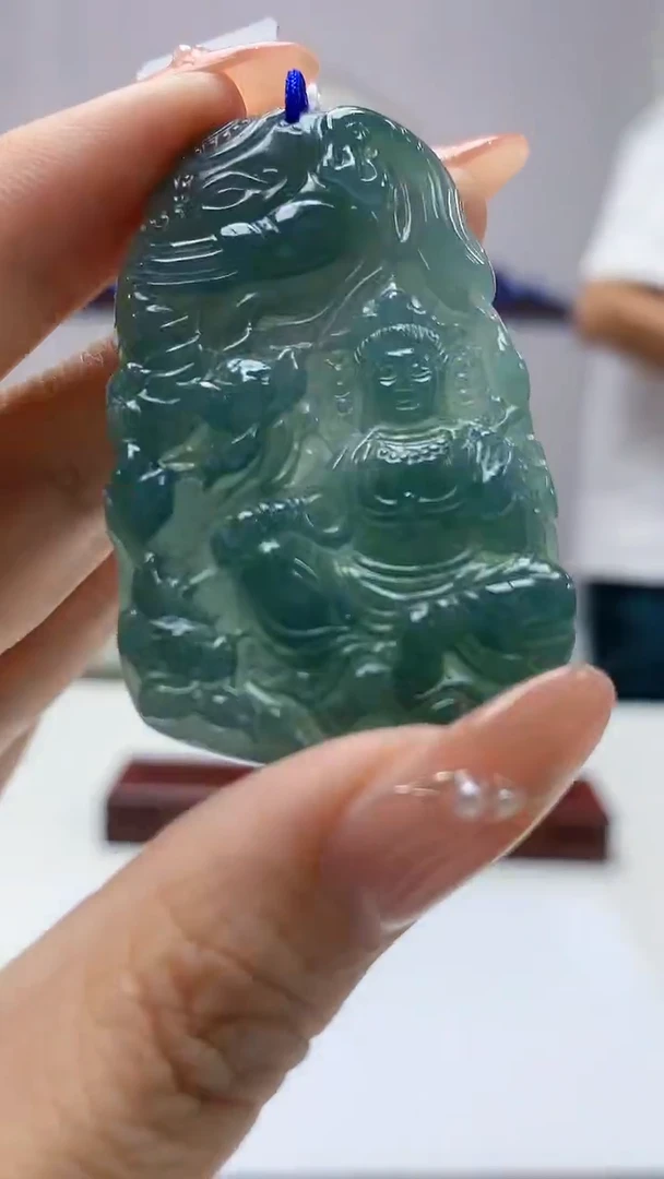 【闪购商品】定制翡翠未镶嵌5148DD-毛货吊坠95