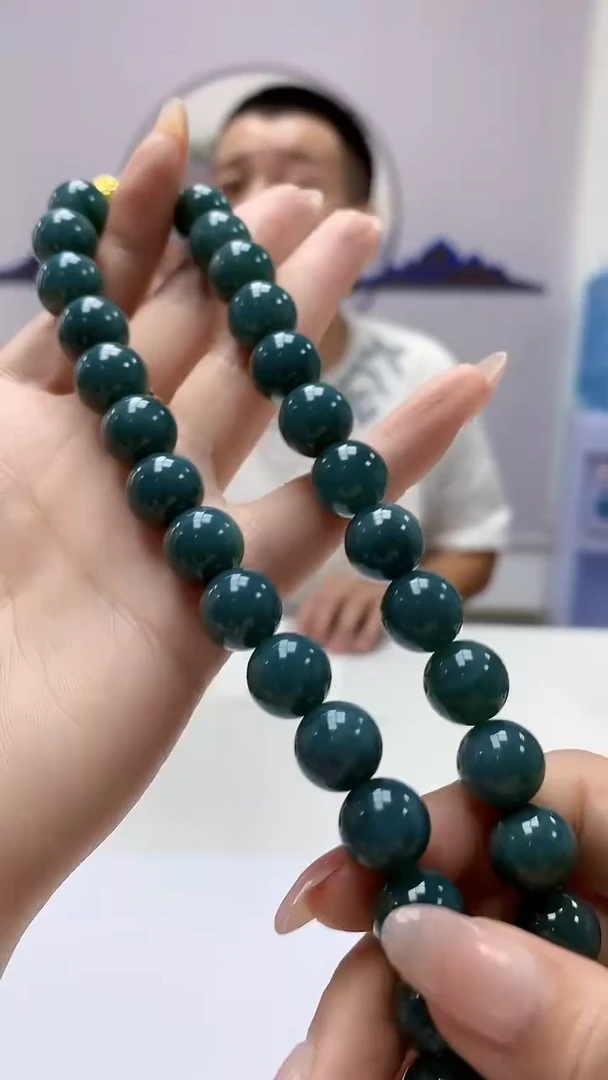 【闪购商品】定制翡翠未镶嵌5112DD-毛货珠链90