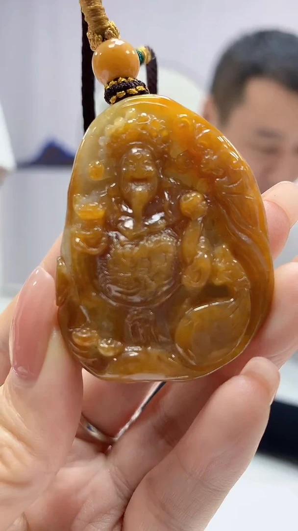 【闪购商品】定制翡翠未镶嵌4898DD-毛货财神170