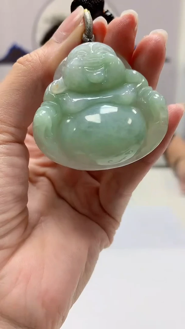【闪购商品】定制翡翠未镶嵌毛货挂件佛公70-4829zm
