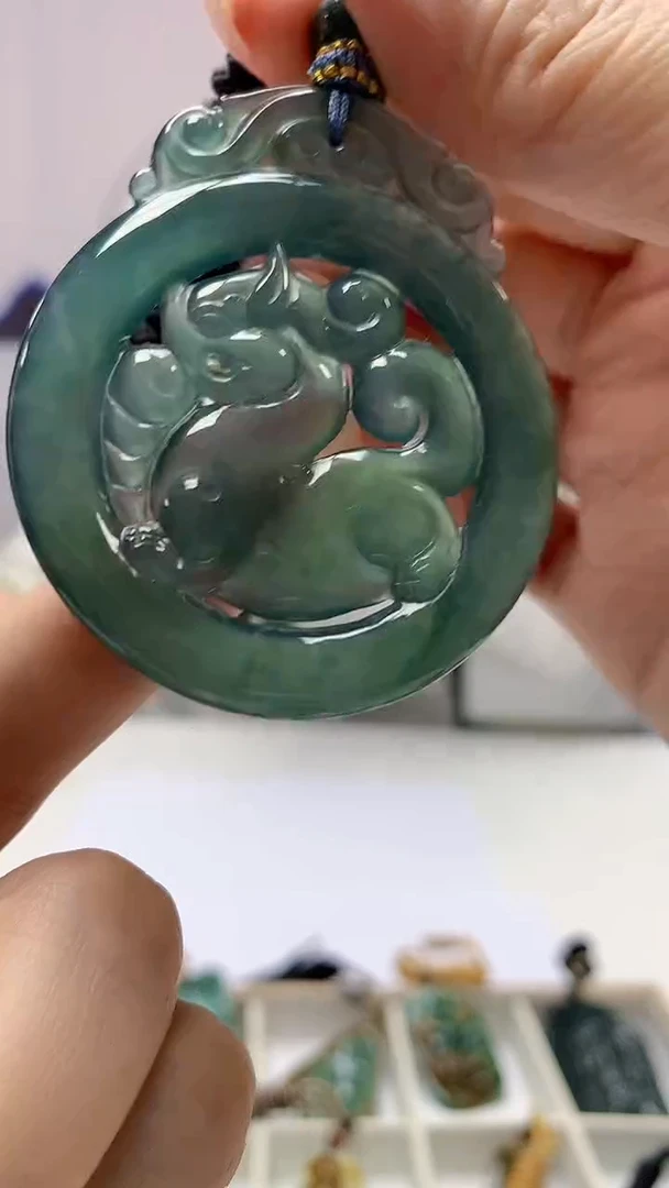 【闪购商品】定制翡翠未镶嵌5028DD-毛货吊坠208